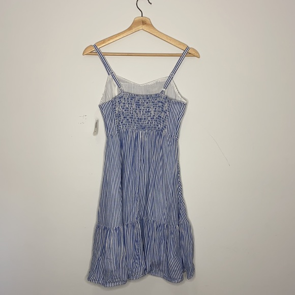 Old Navy Fit and Flare Striped Tank Dress with Ruffle Hem - Picture 6 of 12